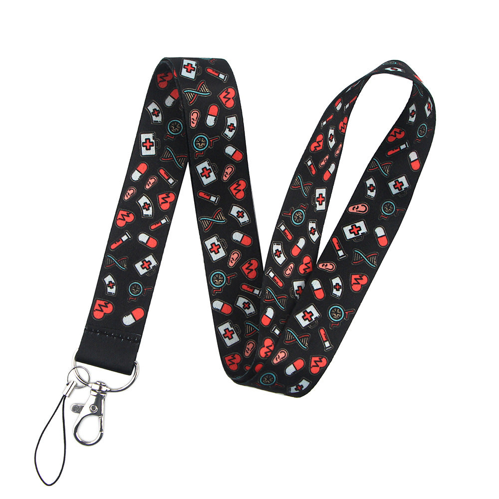 Mignon Docteur Cartoon Téléphone portable Lanyard