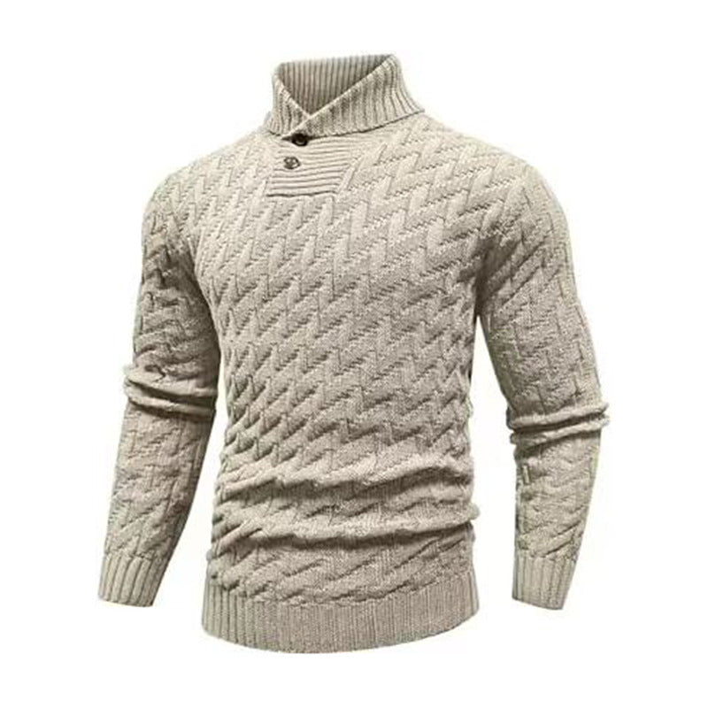 Sweater à la mode rond-col rond homme Slim-Fit