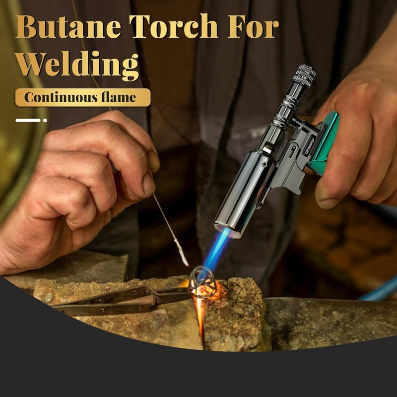 Torche Butane Flamme réglable coupe-vent