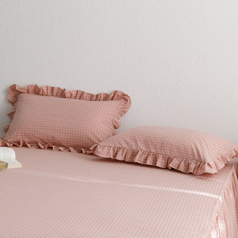 Plie de coton épaissée Coussin simple avec tige de dentelle