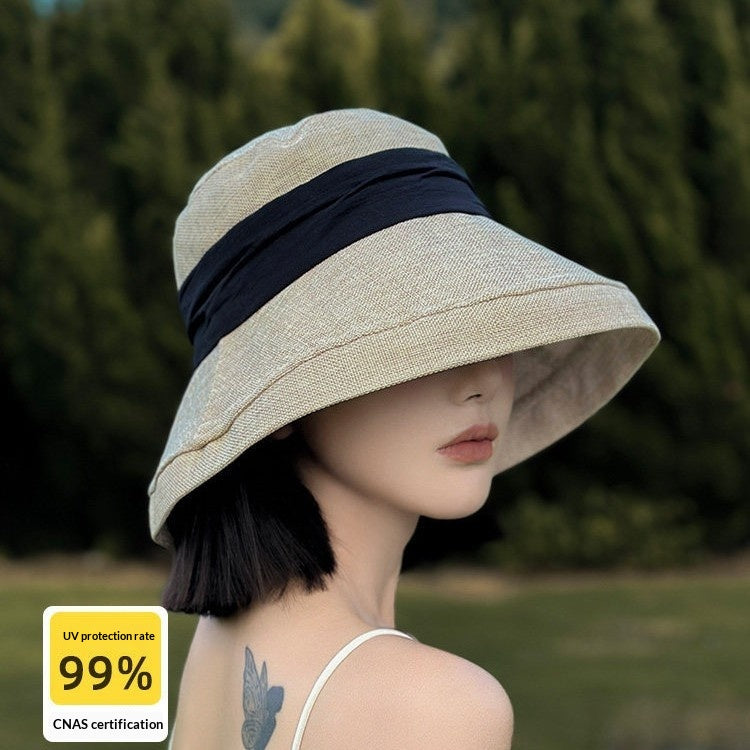 Chapeau de seau à gros bord de style japonais pour femmes Saison estivale