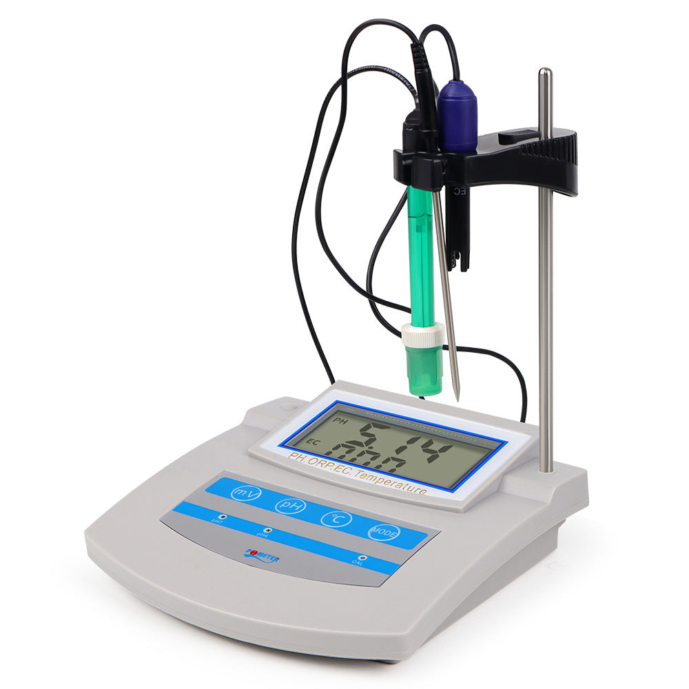Écran numérique de bureau Température 6-en-1 PH Meter Testeur de qualité de l'eau