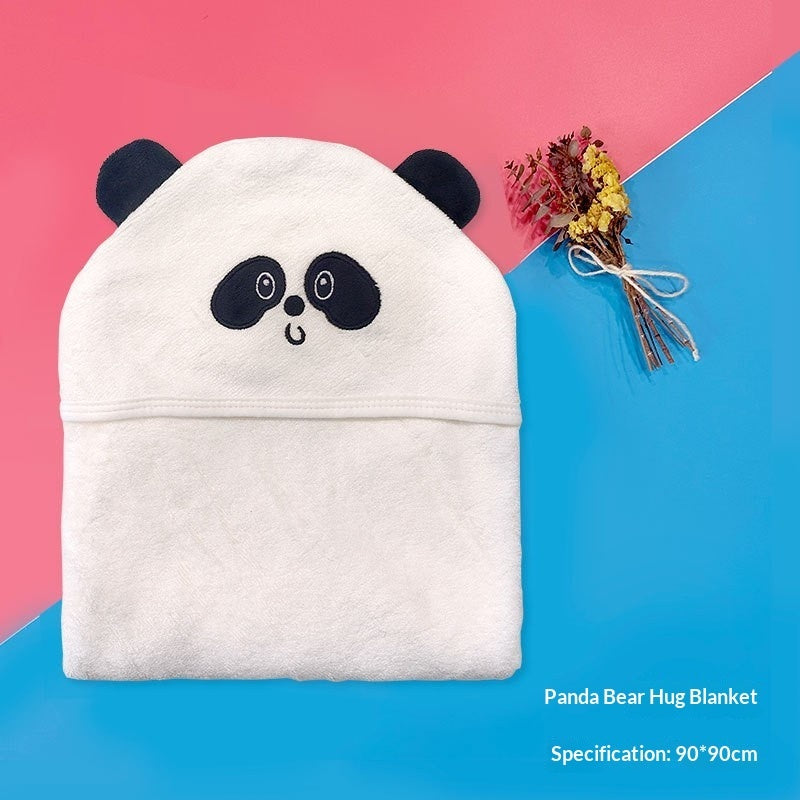 Classe A Bamboo Fibre Swaddle avec Hood Enfants Serviette de bain Couverture et cap tout en un