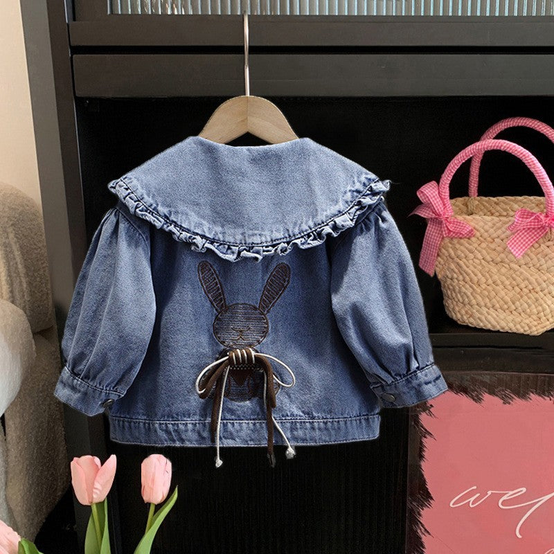 Kitten veste de denim de mode décontractée coréenne