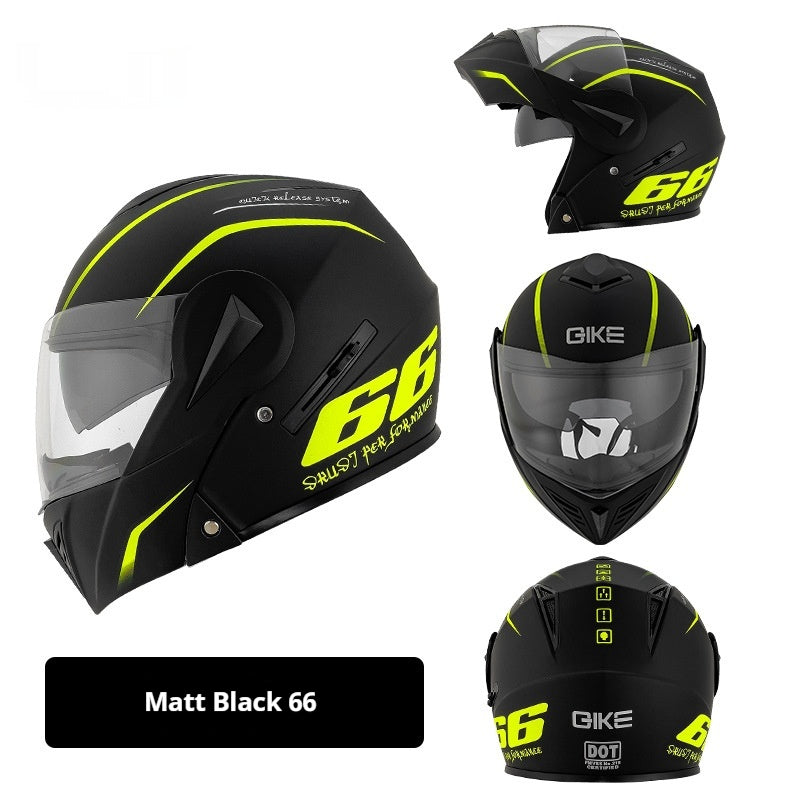 Casque de moto de sécurité de la personnalité d'hiver pour hommes et femmes