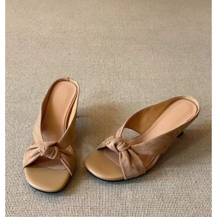 Sandales de vacances Twist Knot Cross pour femmes