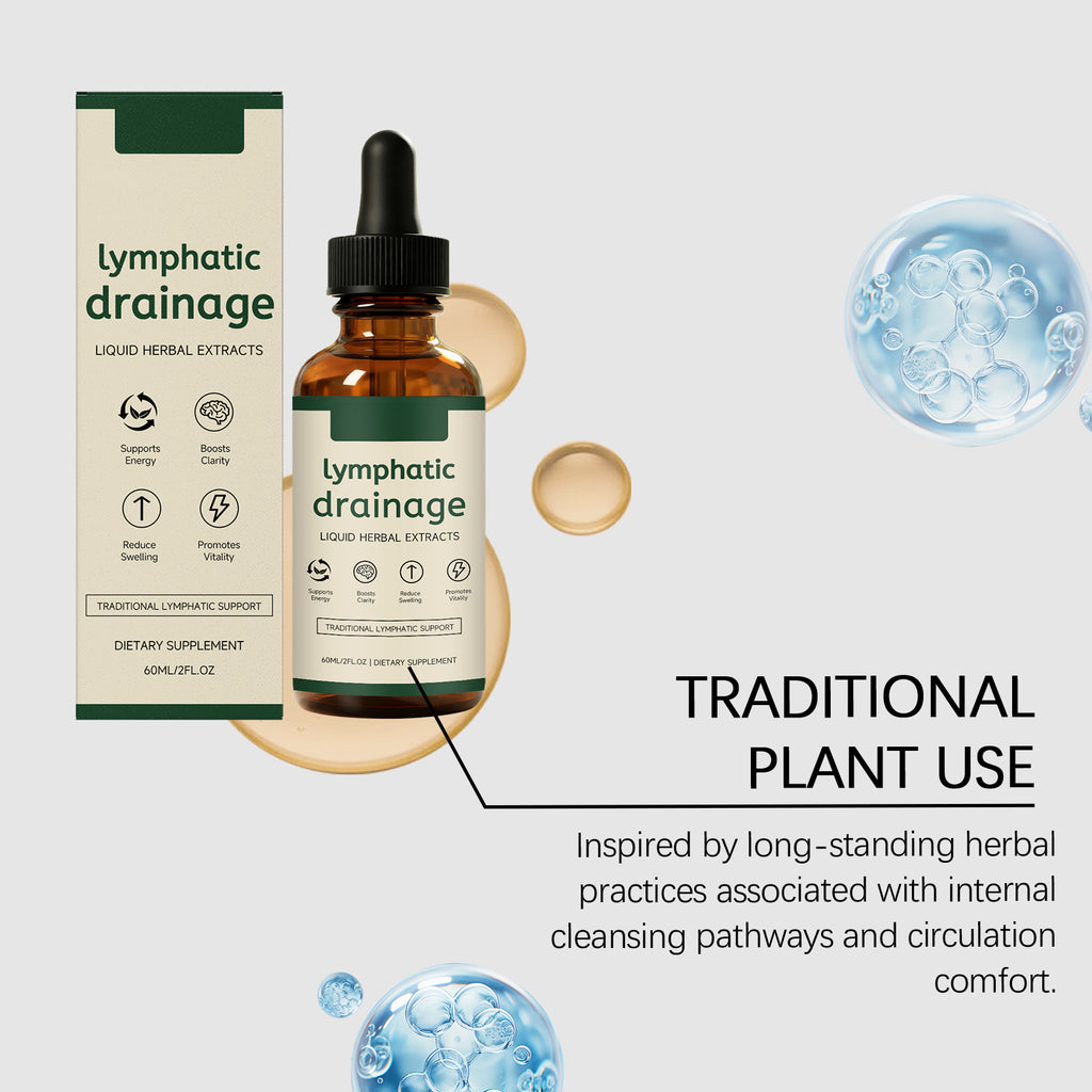Lymphe soutien de la santé gouttes à base de plantes 60ml boîte