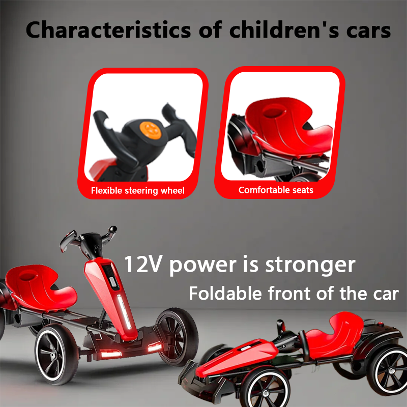 12V Pédale électrique pour enfants Go Kart