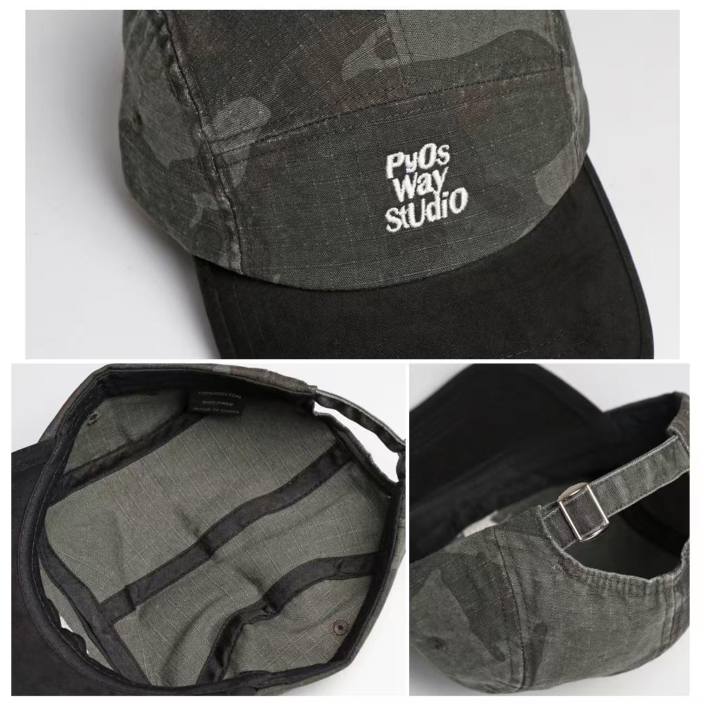 Mode Retro Laverd Patchwork Lettre Casquette de baseball