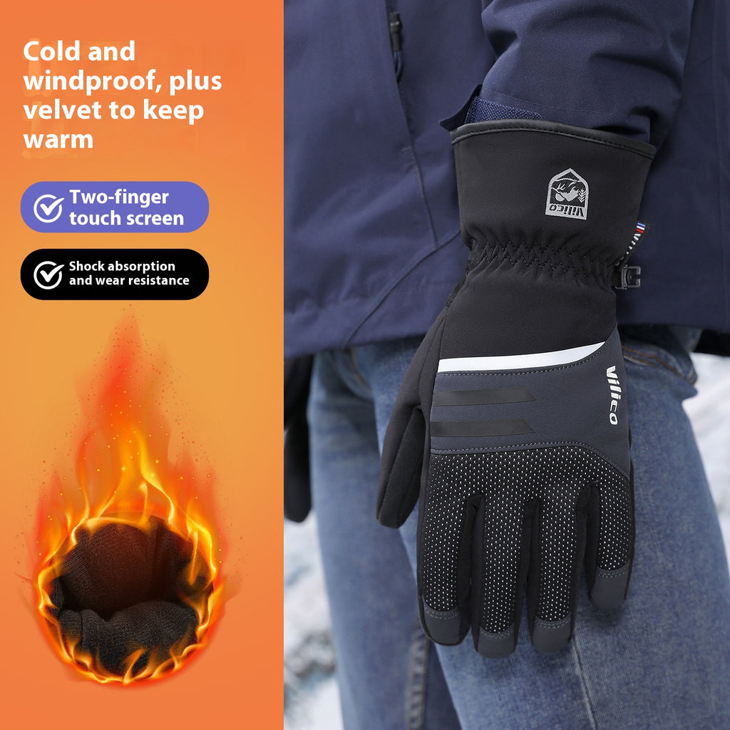 Gants extérieurs antidérapants Velours froids résistants à l'usure
