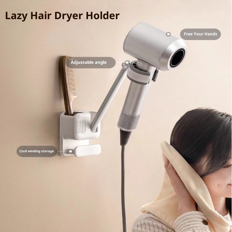 Sèche-cheveux paresseux Rack salle de bain mur suspendu mains libres