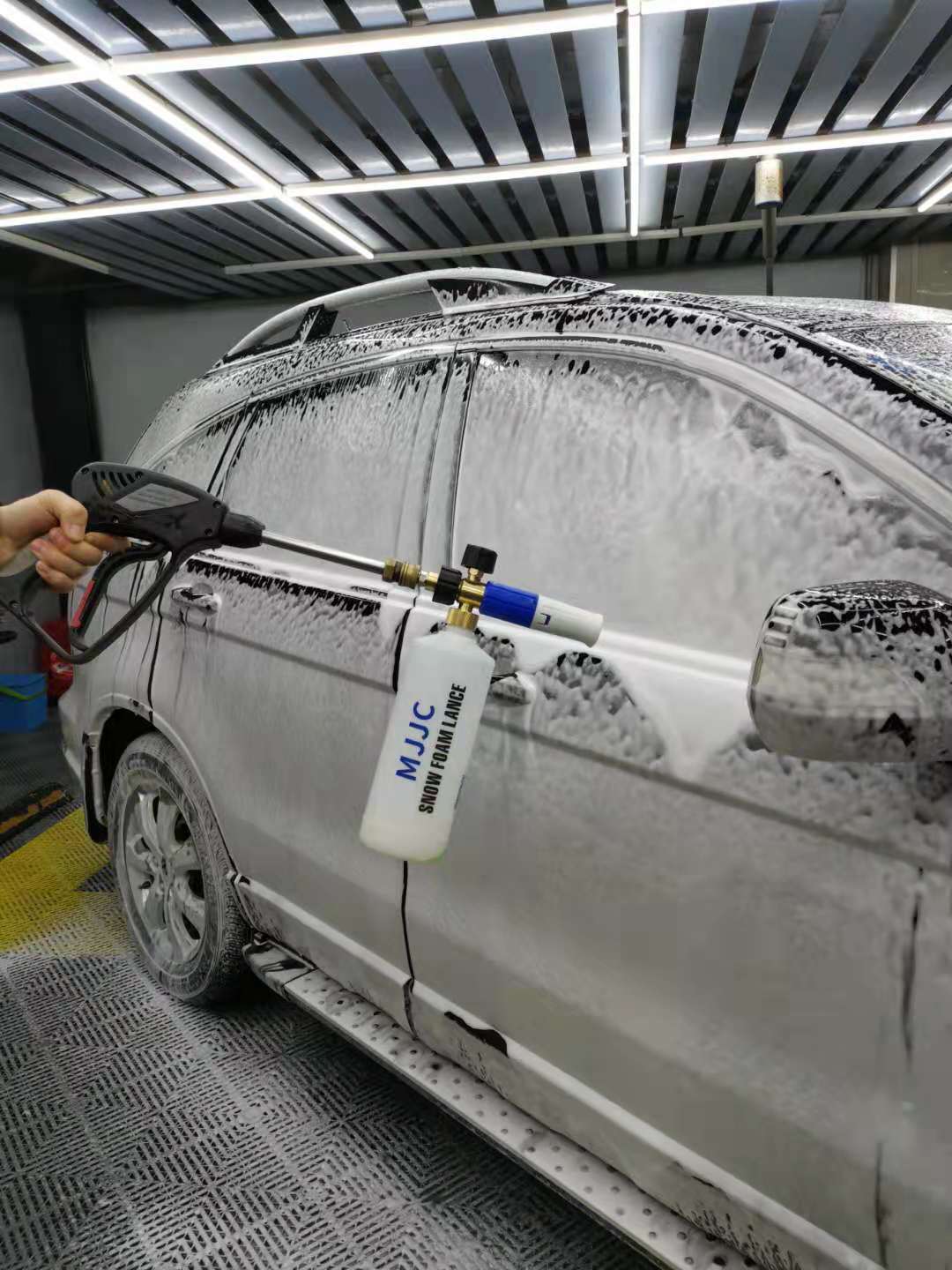 Pot de mousse de PA Pot de pulvérisation de mousse de haute pression de MJJC Connecteur rapide Pot de pulvérisation de PA pour lavage de voiture