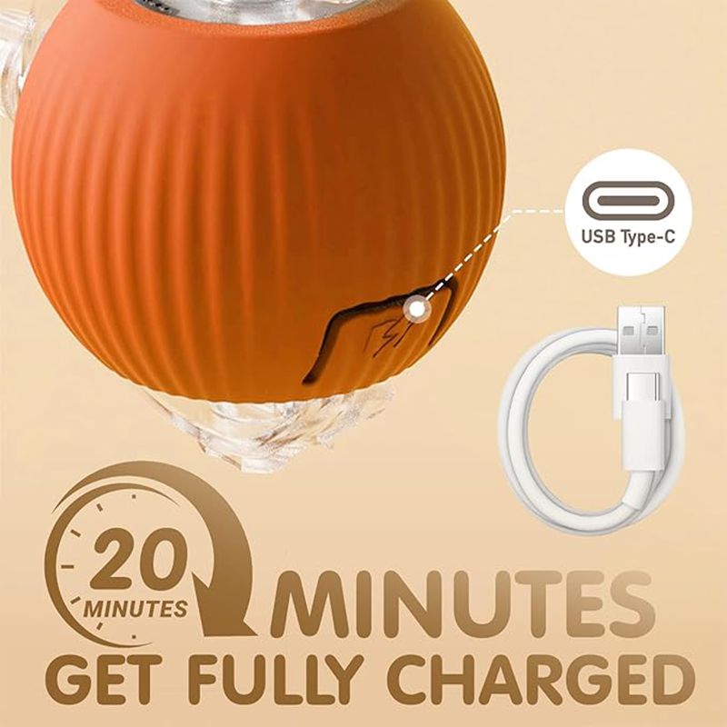 Chat Interactive Ball Toys Automatic Rolling Ball pour Kitten Smart Pet Electri rechargeable