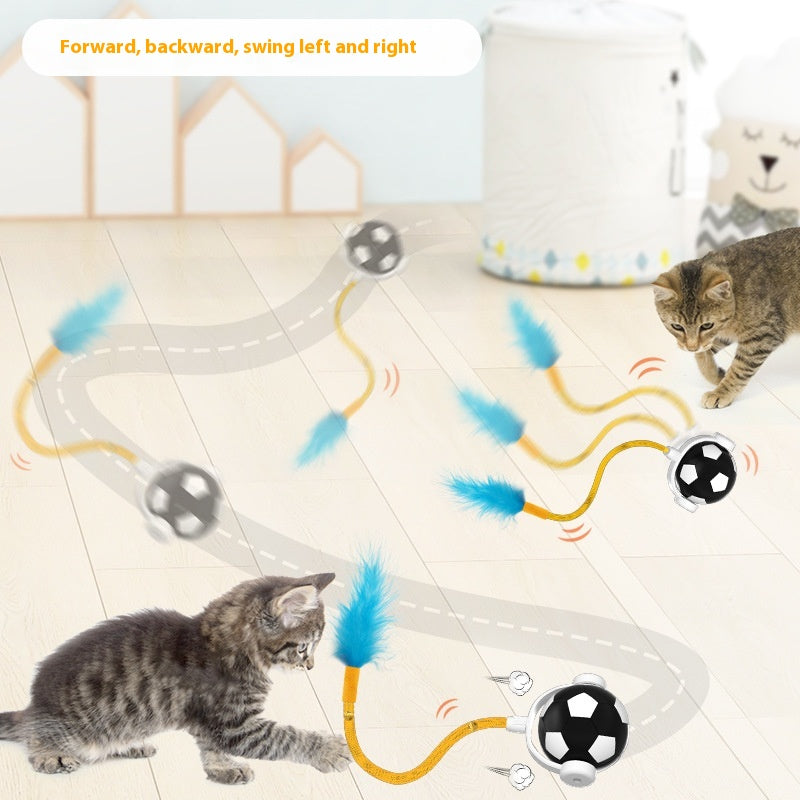 Balle interactive de saut d'animaux de compagnie à l'auto-Hi pour chat électrique résistant aux piqûres
