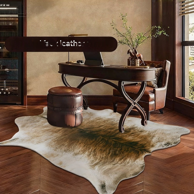Motif de peau animale Soft Living Room Non Slip Rug