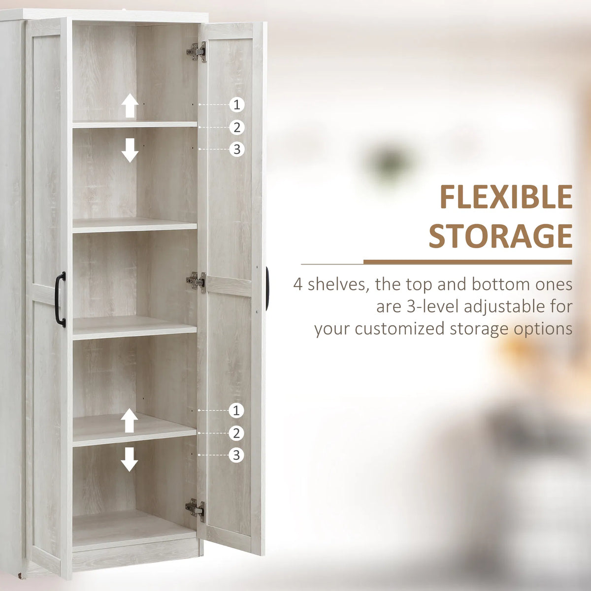 63" Armoire de cuisine