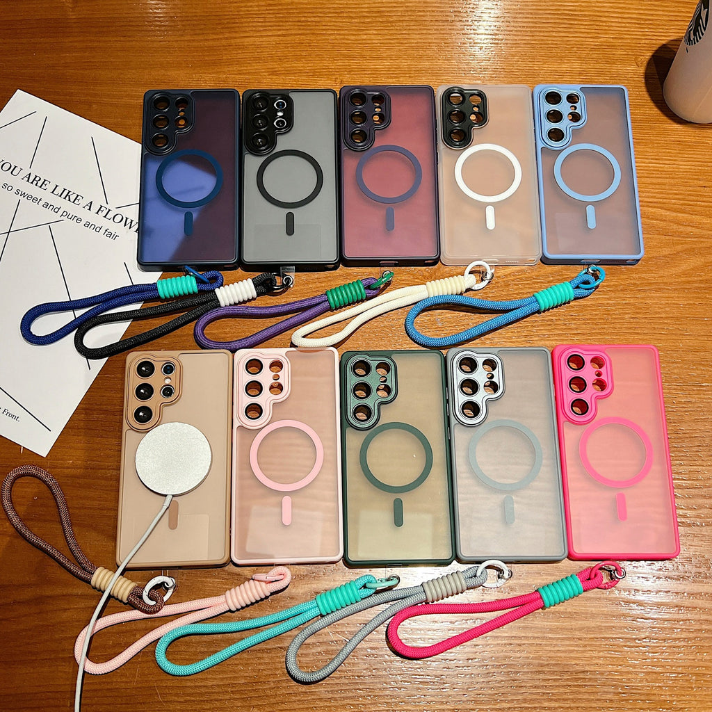 Étui de téléphone magnétique à bande de sable Yadun