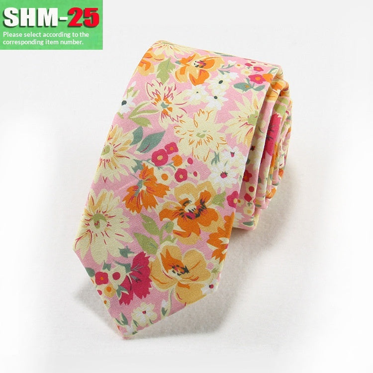 Narrow Casual Patterned Tie pour les hommes