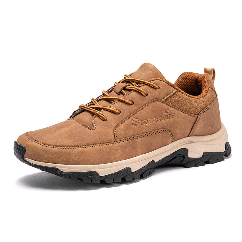 En cuir imperméable Déodorant Homme Casual Moyen-âge et âgé Running Plus Size Board