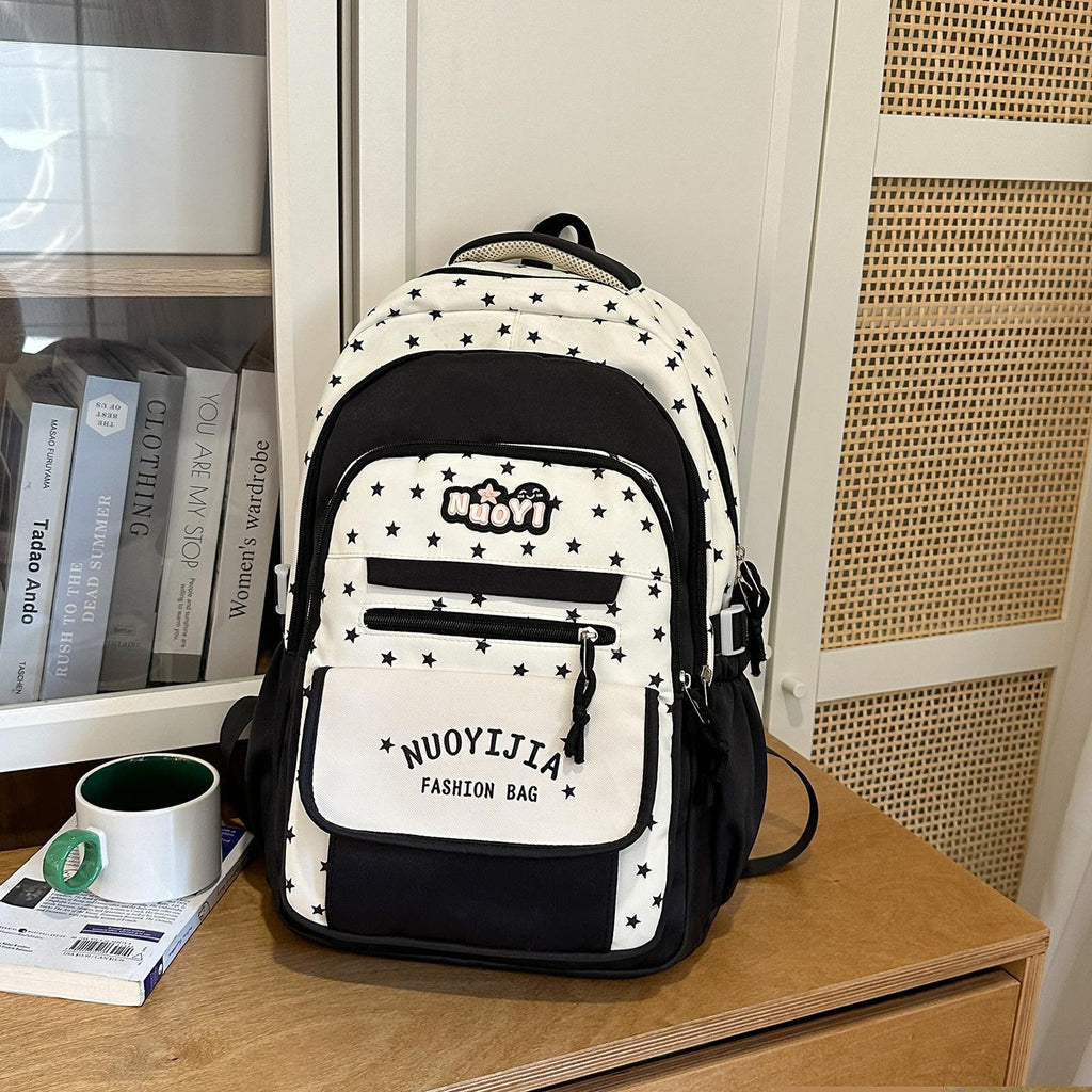 Bloc de couleur High Apparence Multi Compartiment Sac à dos léger