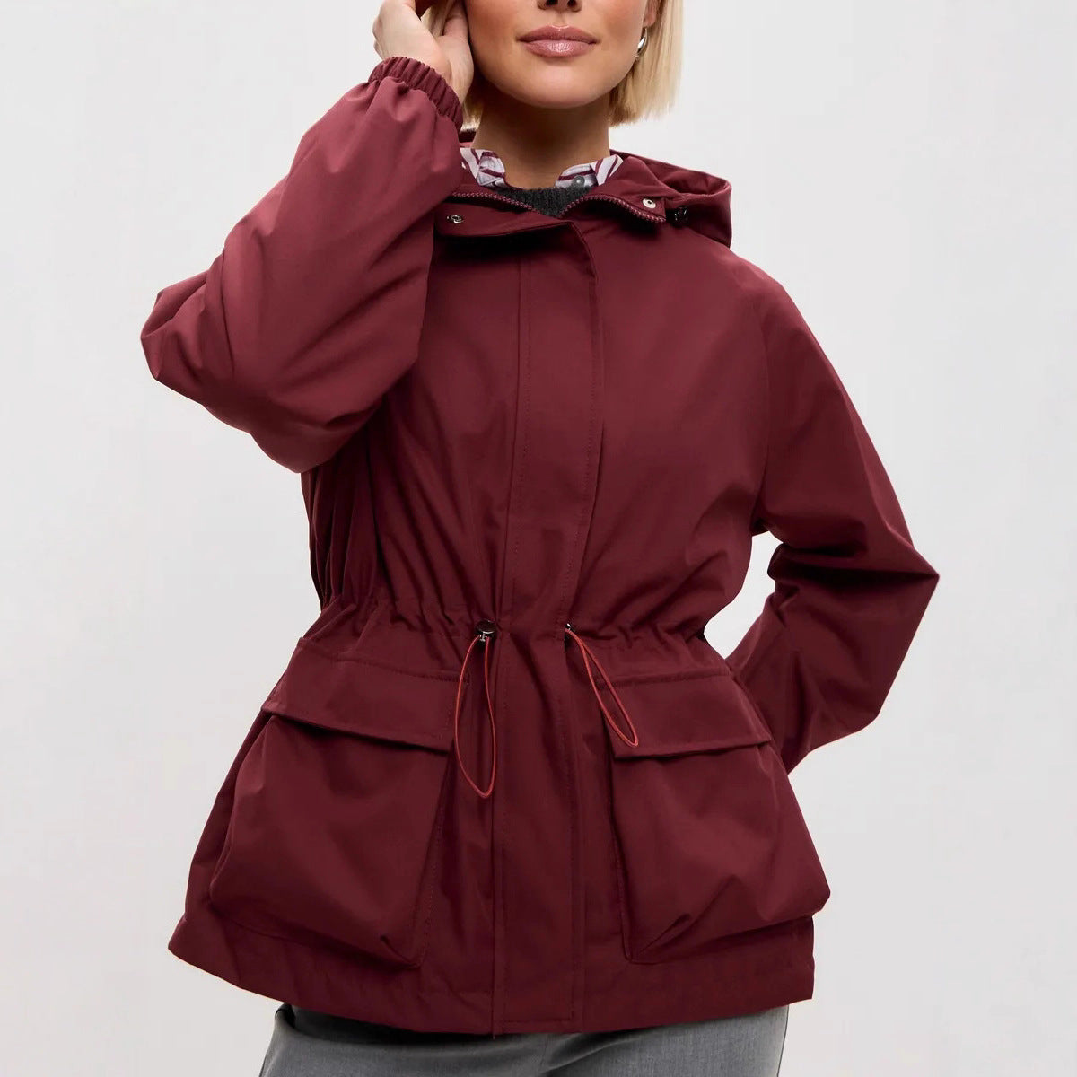 Veste de mode européenne et américaine casual pour femme à manches longues