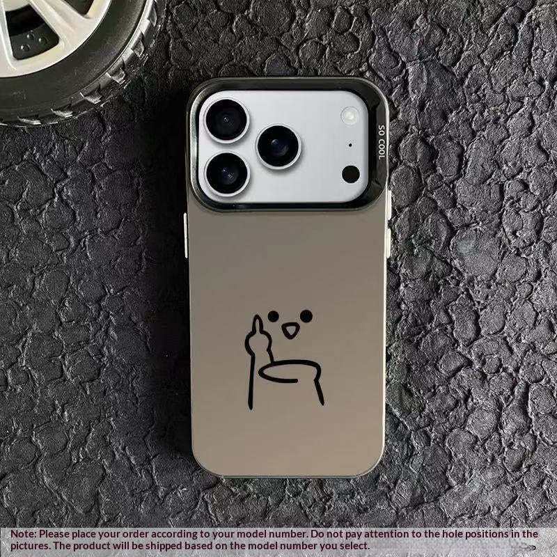 Design drôle degesture compatible avec le boîtier téléphonique Style personnalisé