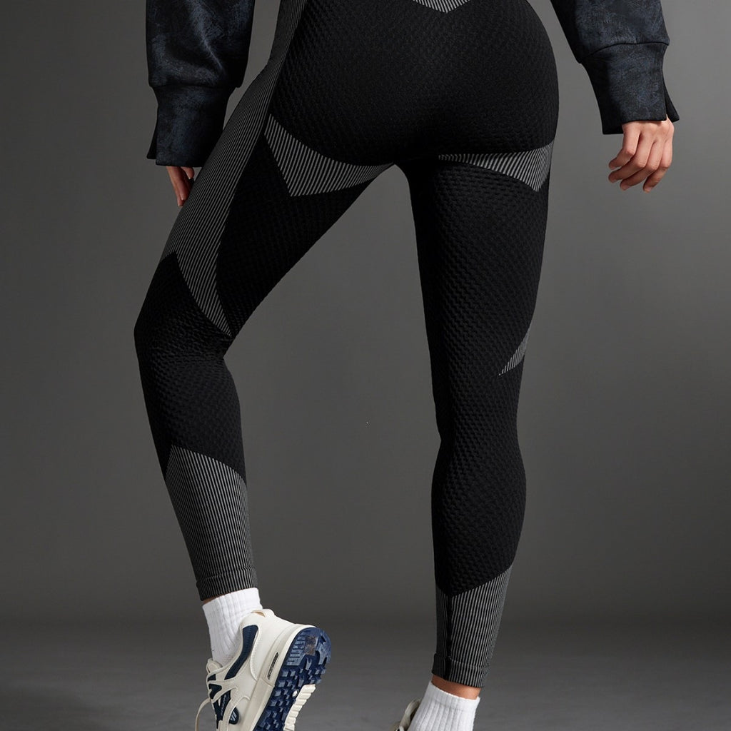 Yoga coupe-à-taille Amazon Tk Fitness Leggings Hydratant-Wicking Sportswear Femmes Polyester