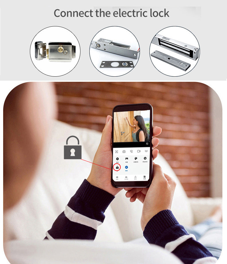 Vidéo Intercom Doorbell 1v2 Surveillance en temps réel Réseau sans fil Intelligent Intercom Sys