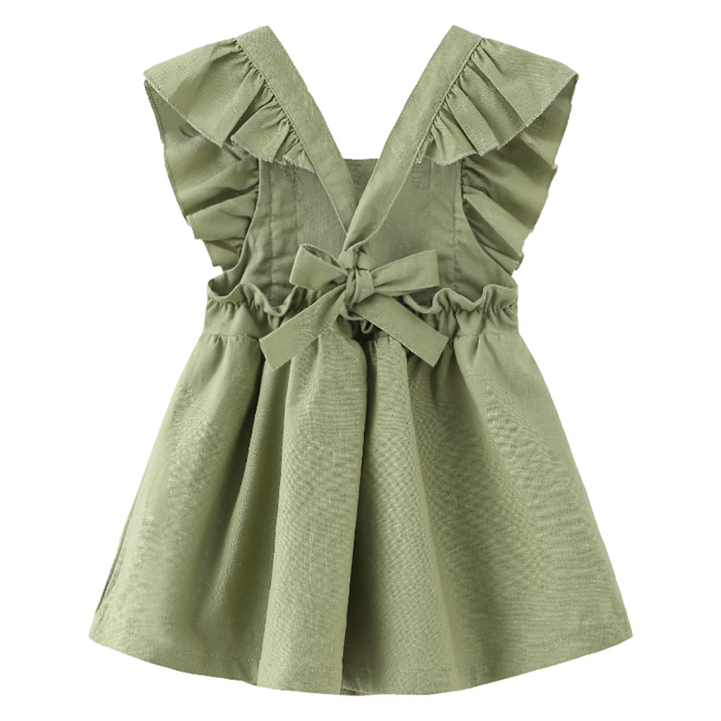 Robe de plage pour filles Baby Cotton Et Lin