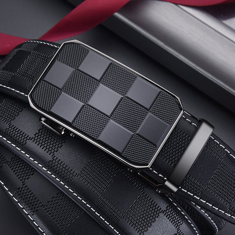 Ceinture en cuir automatique pour hommes
