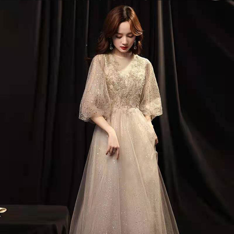 Slim Beauty Gold Banquet Robe de soirée