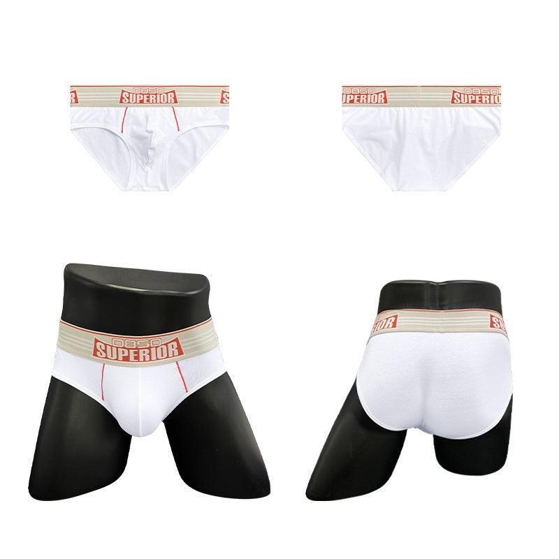 Sous-vêtements pour hommes Sexy Low Waist Coton Sports Fitness Anti-wear Slips pour jambes