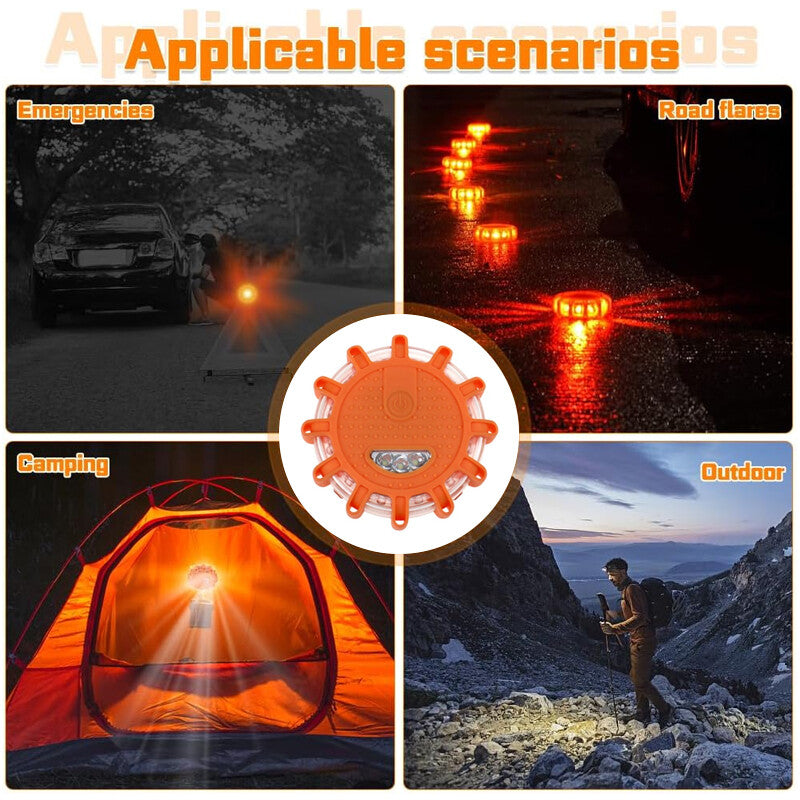 LED Avertissement voiture légère voiture voiture voiture ambre lampe magnétique clignotant strobe batteries d'urgence