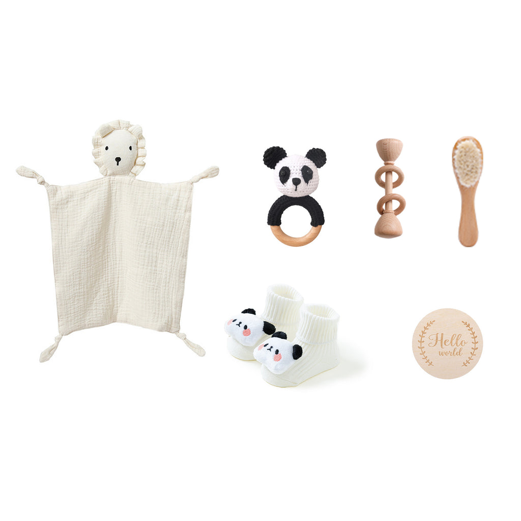 Ensemble cadeau de serviette de bain de lapin pour bébé Comfort Rattle