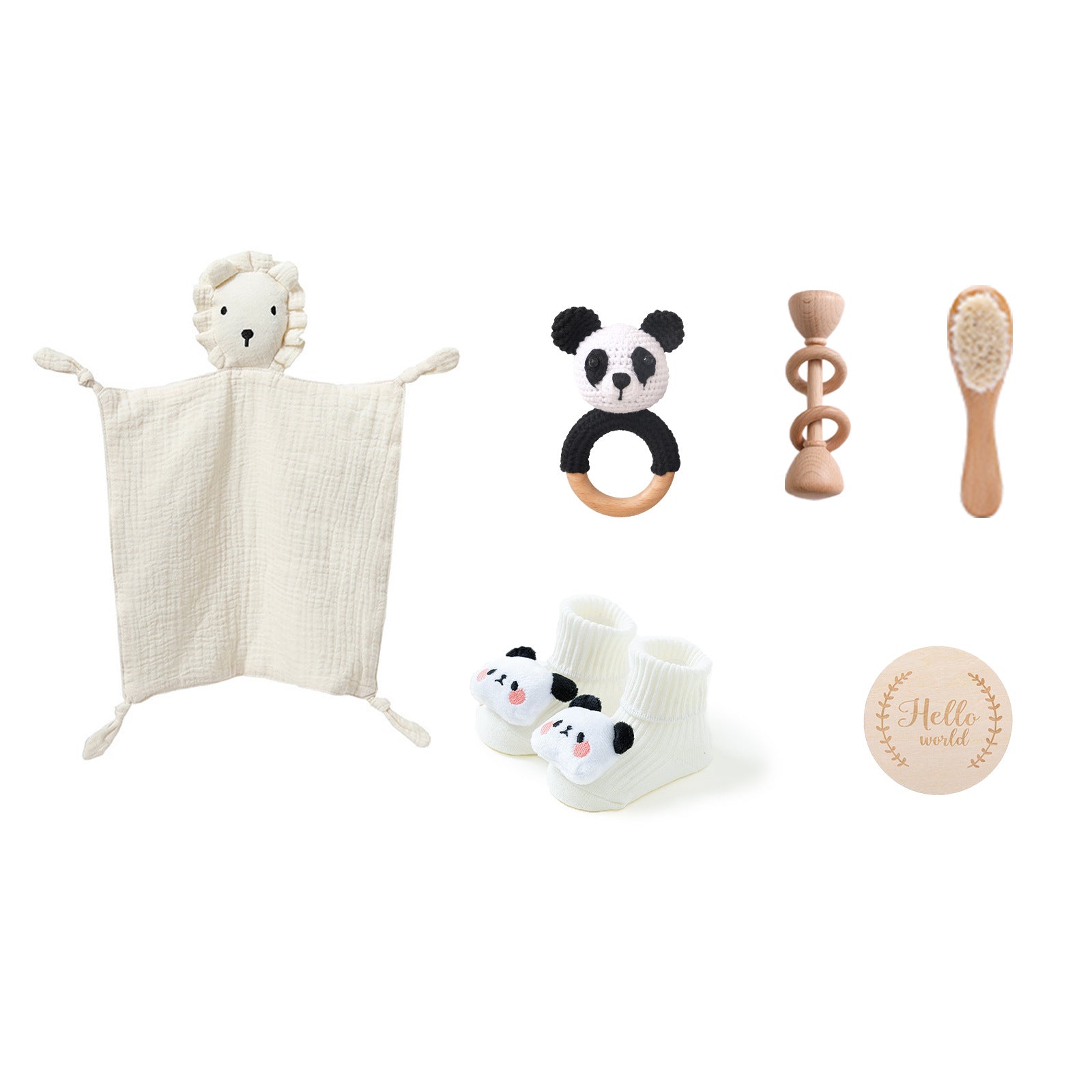 Ensemble cadeau de serviette de bain de lapin pour bébé Comfort Rattle