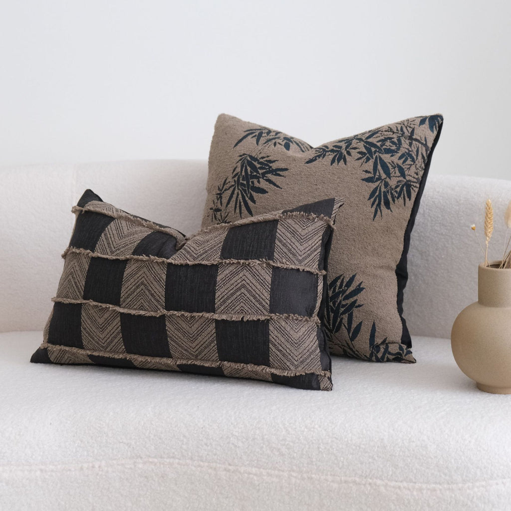 Oreiller Tassels Waist Oreiller Étui Chenille Canapé Coussin Hôtel Modèle Chambre Coussin Cove