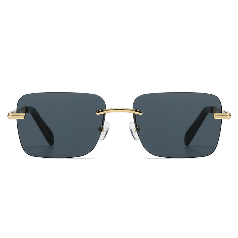 Lunettes de soleil carrées creuses pour hommes et femmes