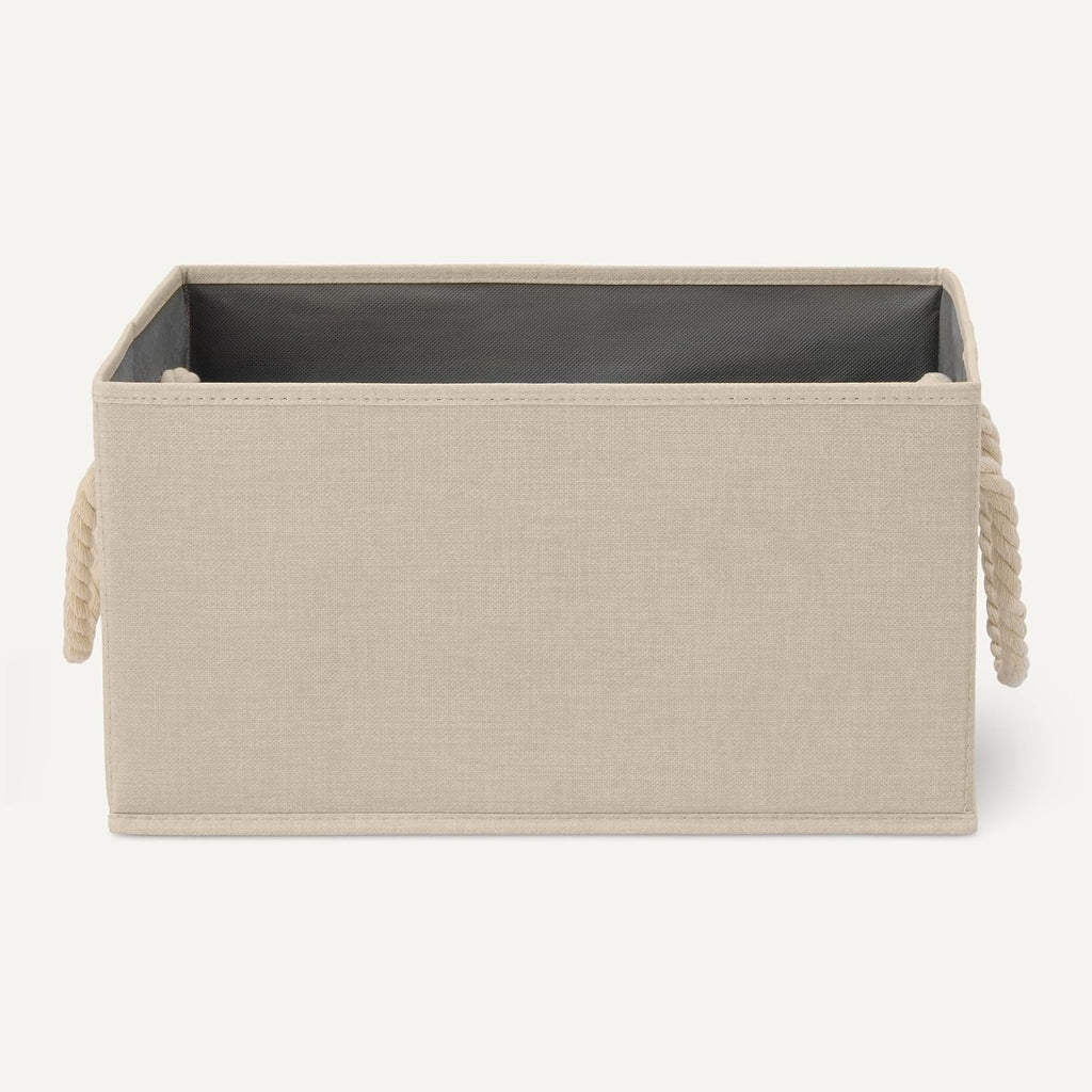 Boîtes de rangement pliables avec poignées à corde