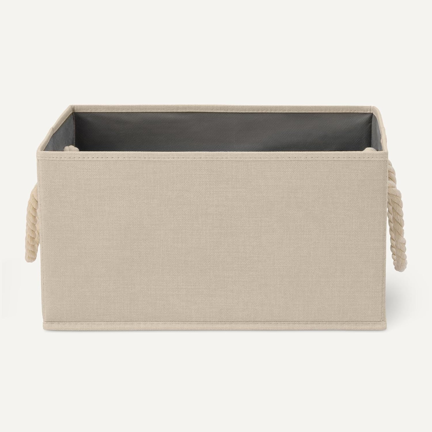 Boîtes de rangement pliables avec poignées à corde
