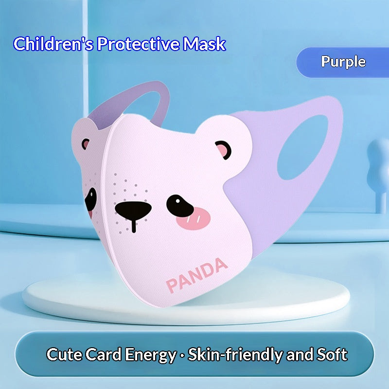 Mignon dessin animé enfants soleil-protection unisexe été UV-proof respirant masque visage