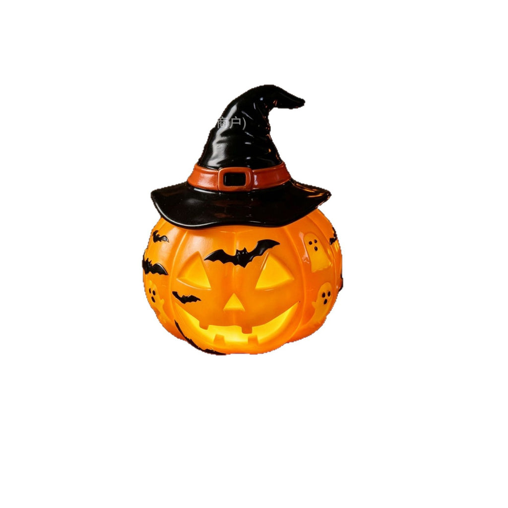 Lampe de table de citrouille Ghost Bat Glowing d'Halloween