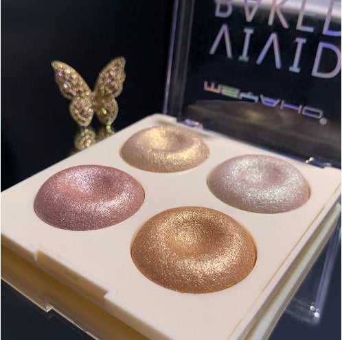 Palette en surbrillance bicolore avec ombre à paupières