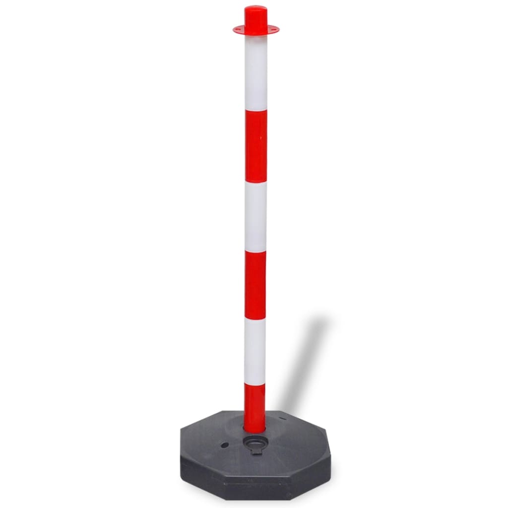 Set de poste avec chaîne de barrière 10 m