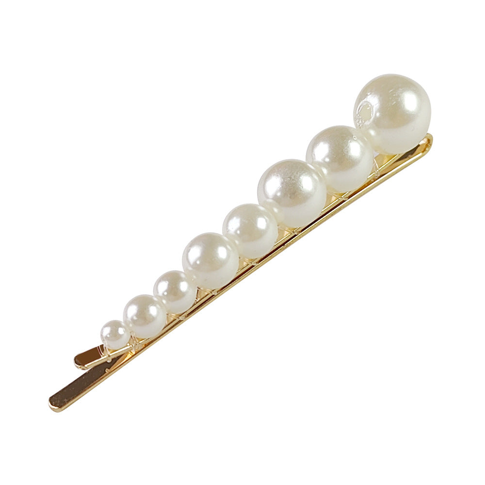 Accessoires pour cheveux Barrettes de perle Updo BB Clip épingle à cheveux rayé Fil de pêche tissé à la main H