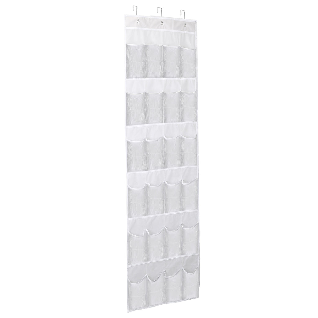 Sur la porte Sac de chaussures pour derrière la porte 24-Pocket cristal clair Organisateur 6-Layer Hang