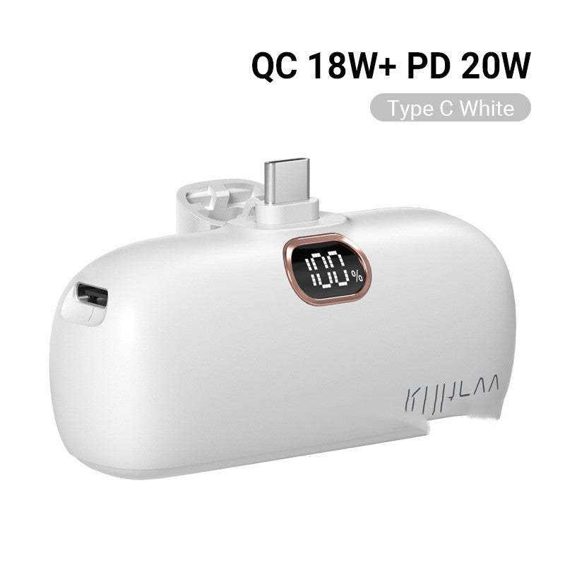 Pocket Portable Capsule Power Bank avec Interface