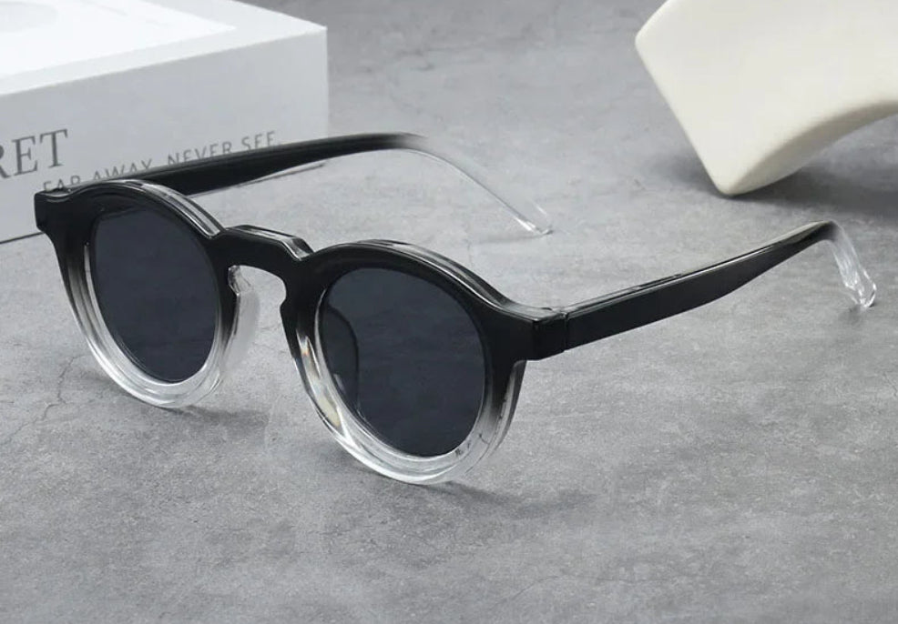 Lunettes de soleil Retro Round Small Frame Haute Sens pour homme et femme