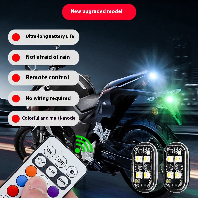 Type de télécommande de phare de moto Avertissement sans fil