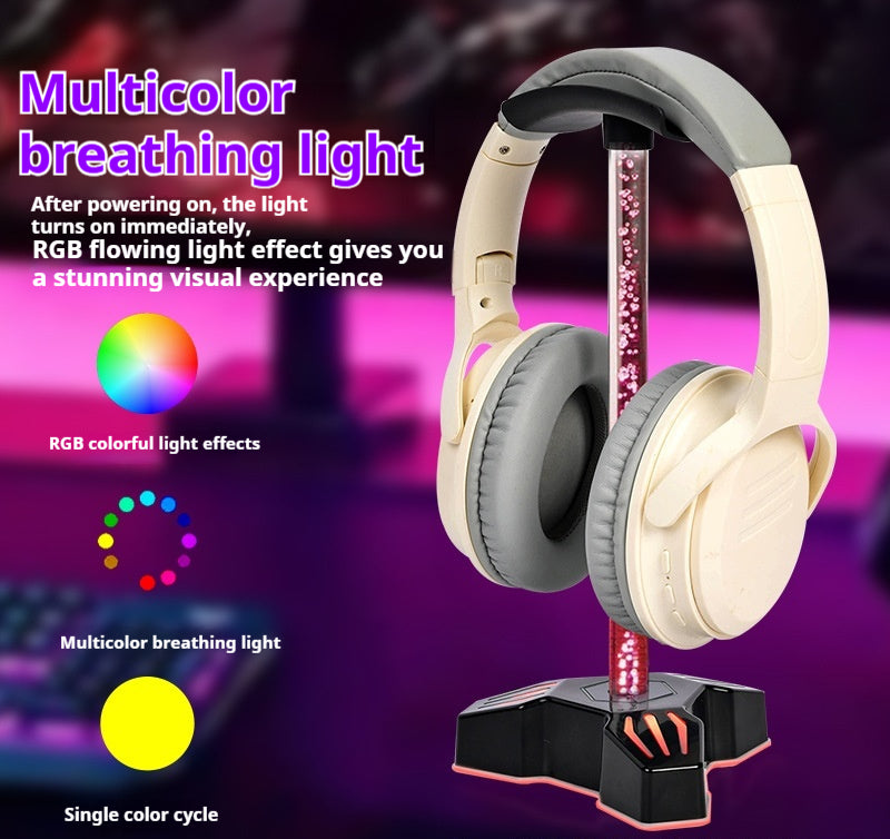 Porte casque lumineux RGB