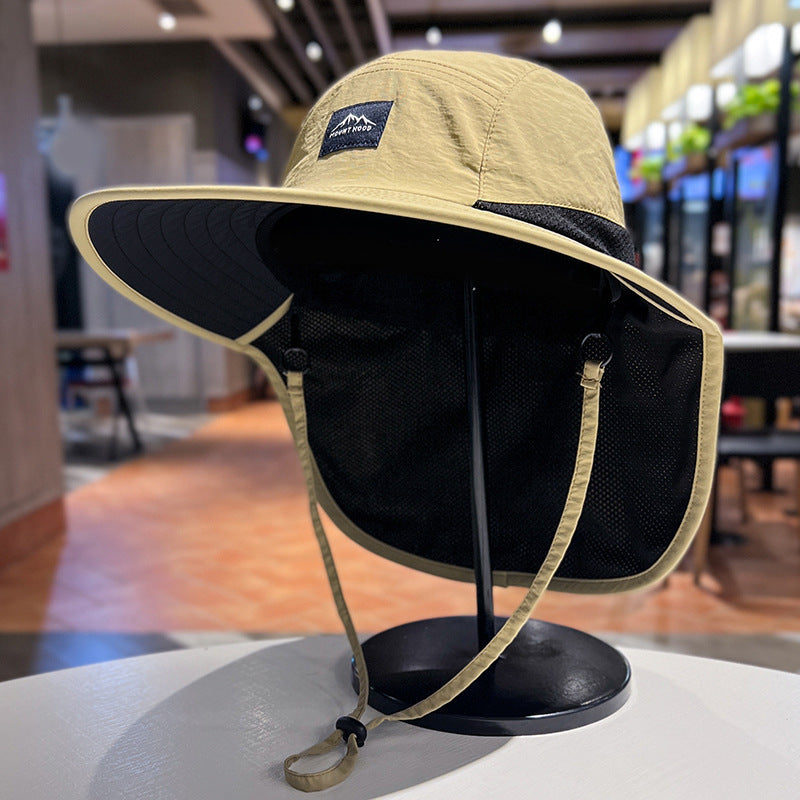 Chapeau de pêche Protection contre le soleil Protection contre les UV contre les cols d'été unisexe